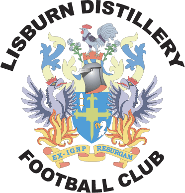 Lisburn Distillery Of Northern Ireland Crest - Lisburn Distillery Fc Logo (372x387)