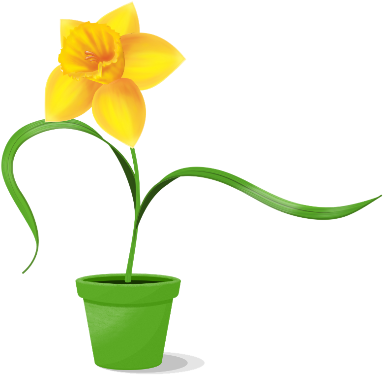 Daffodil Clipart Easter - Artificial Flower (824x824)