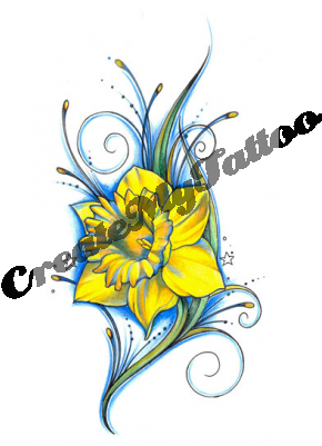 I Want A Daffodil Tattoo That Is Vivid Enough That - Daffodil Tattoo Designs (400x400)