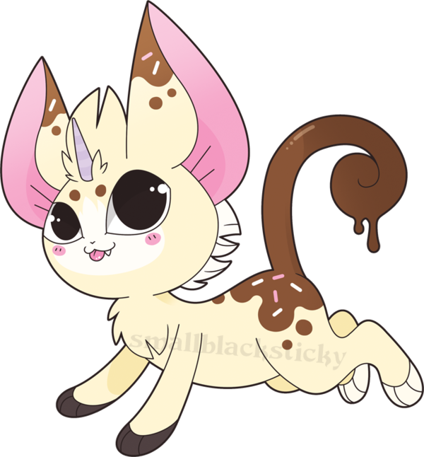 Unicorn Kitten Version 4 By Smallblacksticky - Unicorn Kitten (600x646)