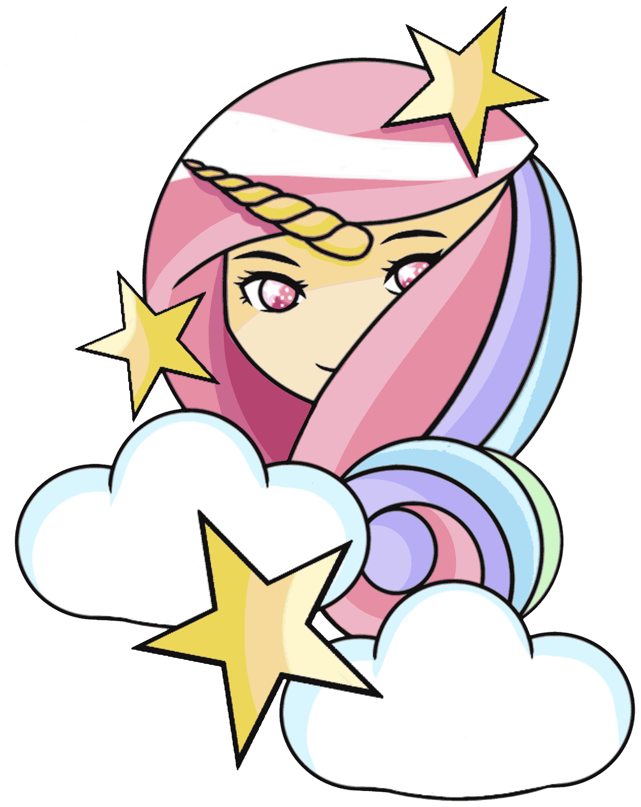 Gif By Kateqt - Unicorn Gif (2300x3400)