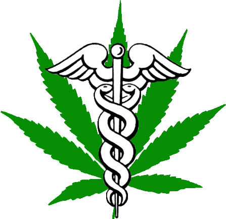 Then You Are Probably Out Of Balance From Swinging - Medical Marijuana Logo Transparent (447x433)