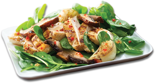 Spinachsalad Portabellochicken - Spinach Salad (540x300)