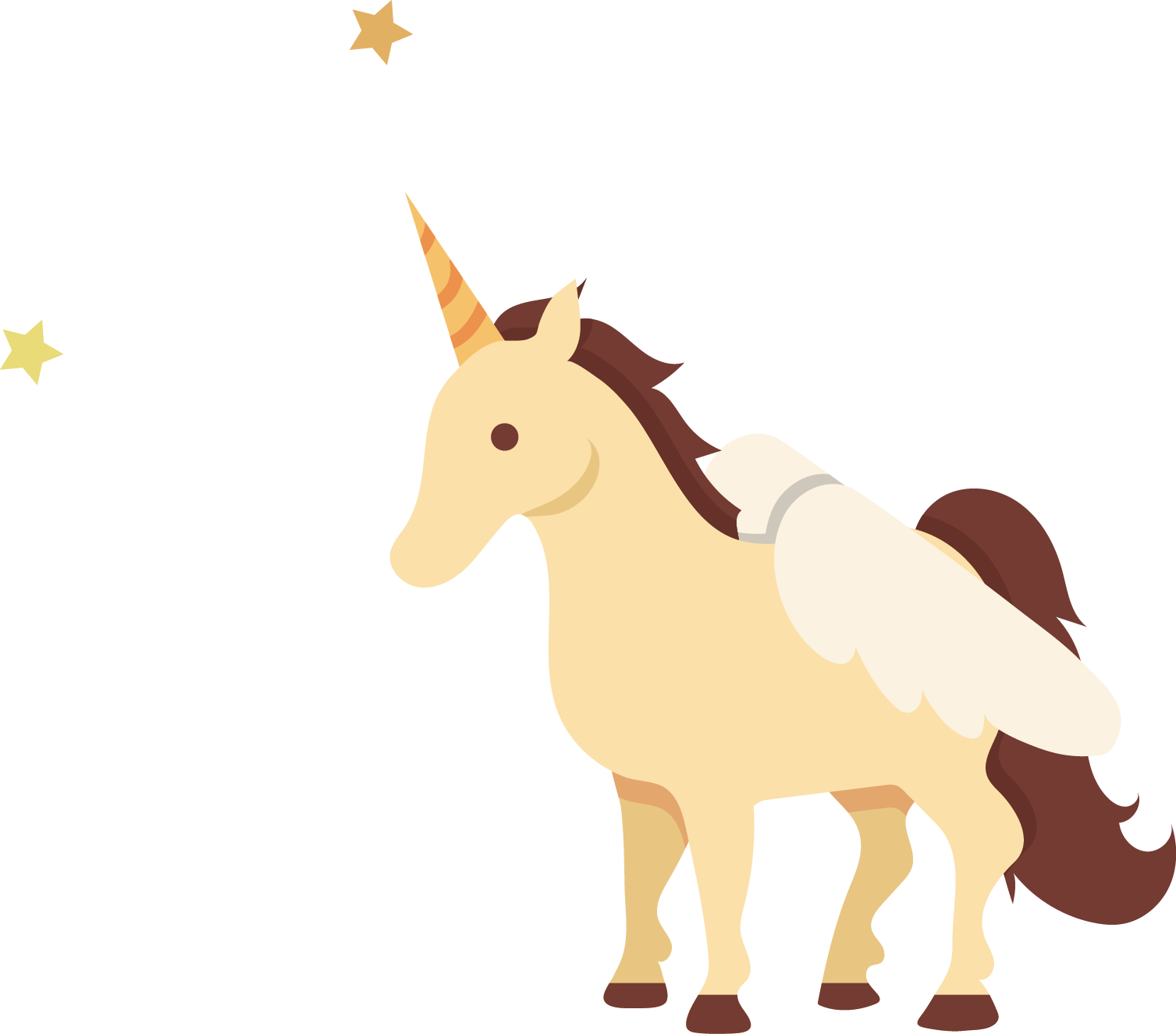 Mule Unicorn Horse - Fairy Tale (1507x1325)