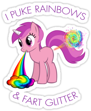 Unicorns Fart Glitter Download - Unicorn (375x360)