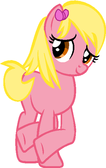 Shy Flower By Casey The Unicorn - Mlp Base Fire Pony (431x599)