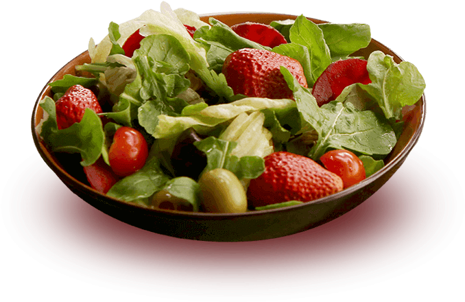 Crispy Wai Wai, Arugula And Strawberry Salad - Fruit Salad (701x481)