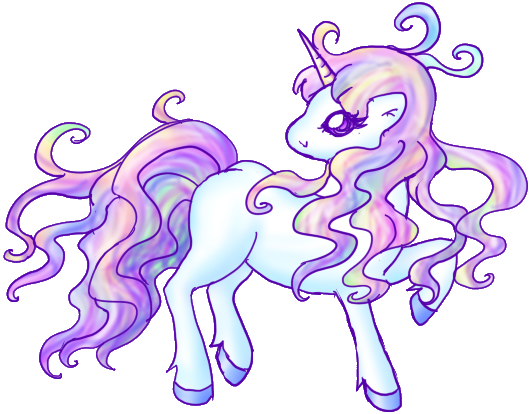 Free Cartoon Rainbow Unicorn Pictures - Cartoon (530x414)