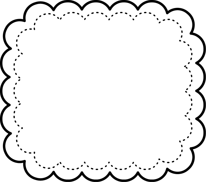 Frames Pretty Clipart 003 - Cute Black And White Frame (701x622)