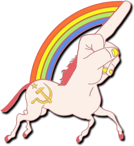 Pastel Goth, Unicorns, Pastels, Rainbows, Kawaii, Rainbow, - Rainbow Unicorn Middle Finger (500x500)