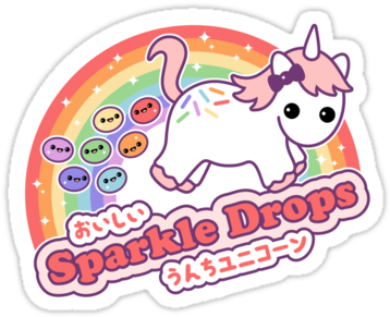 Super Cute Stickers Featuring A Baby Unicorn Jumping - Dont Stop Believing Unicorn Mugs,unisex Ceramic Papa (375x360)