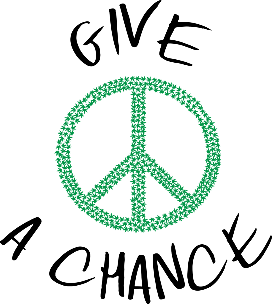 Give Green Peace A Chance - Peace Symbols (916x1024)