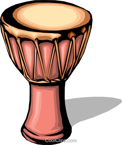 Drum Clipart Vector - African Drum Clip Art (402x480)