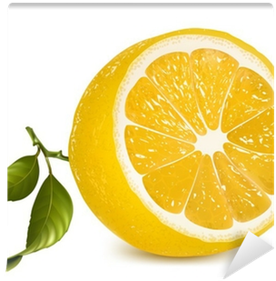 Fresh Lemon With Leaves - W-power Sparkling Zitrone, Duftkerze, Umweltfreundlich, (400x400)
