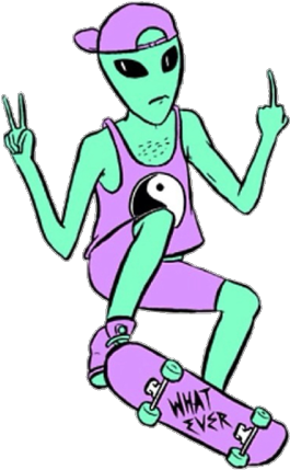 Peace Clipart Tumblr Transparent - Aliens Doing The Peace Sign (500x500)