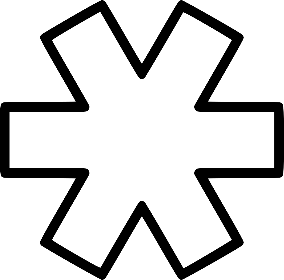 Asterisk Hospital First Aid Ambulance Medicine Comments - Simbolos Aztecas (981x968)