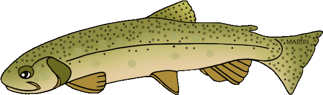 Trout Clipart Trout Fish - Brown Trout (648x218)