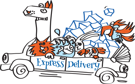 Automatic Pet Food Delivery To Your Door Click And - Cartoon (443x277)