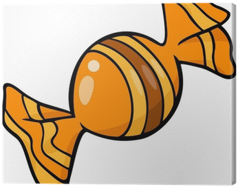 Candy Cartoon Illustration Clip Art Canvas Print • - Illustration (400x400)