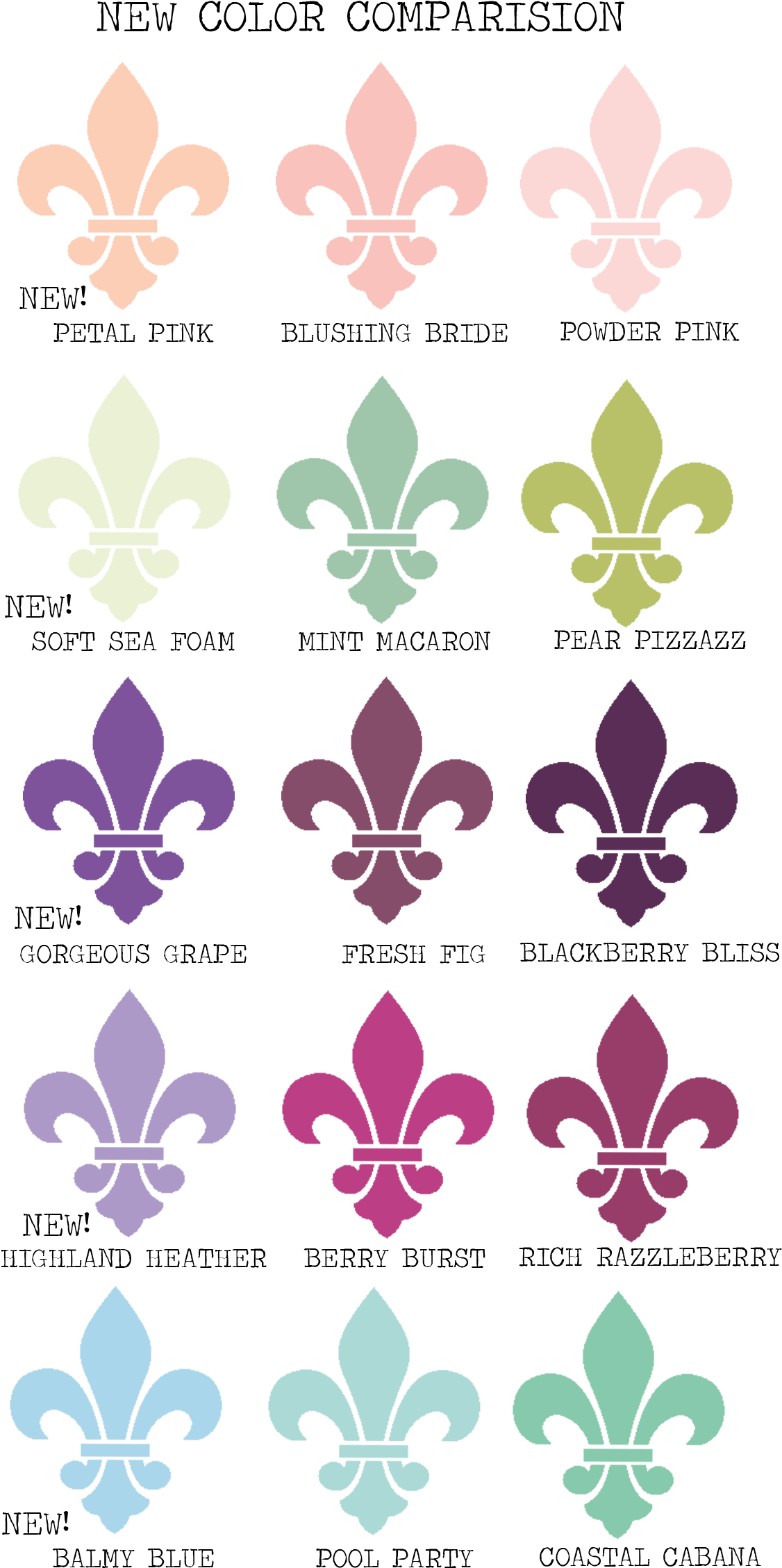 These Charts Highlight The Other New Colors Stampin' - These Charts Highlight The Other New Colors Stampin' (1192x2364)