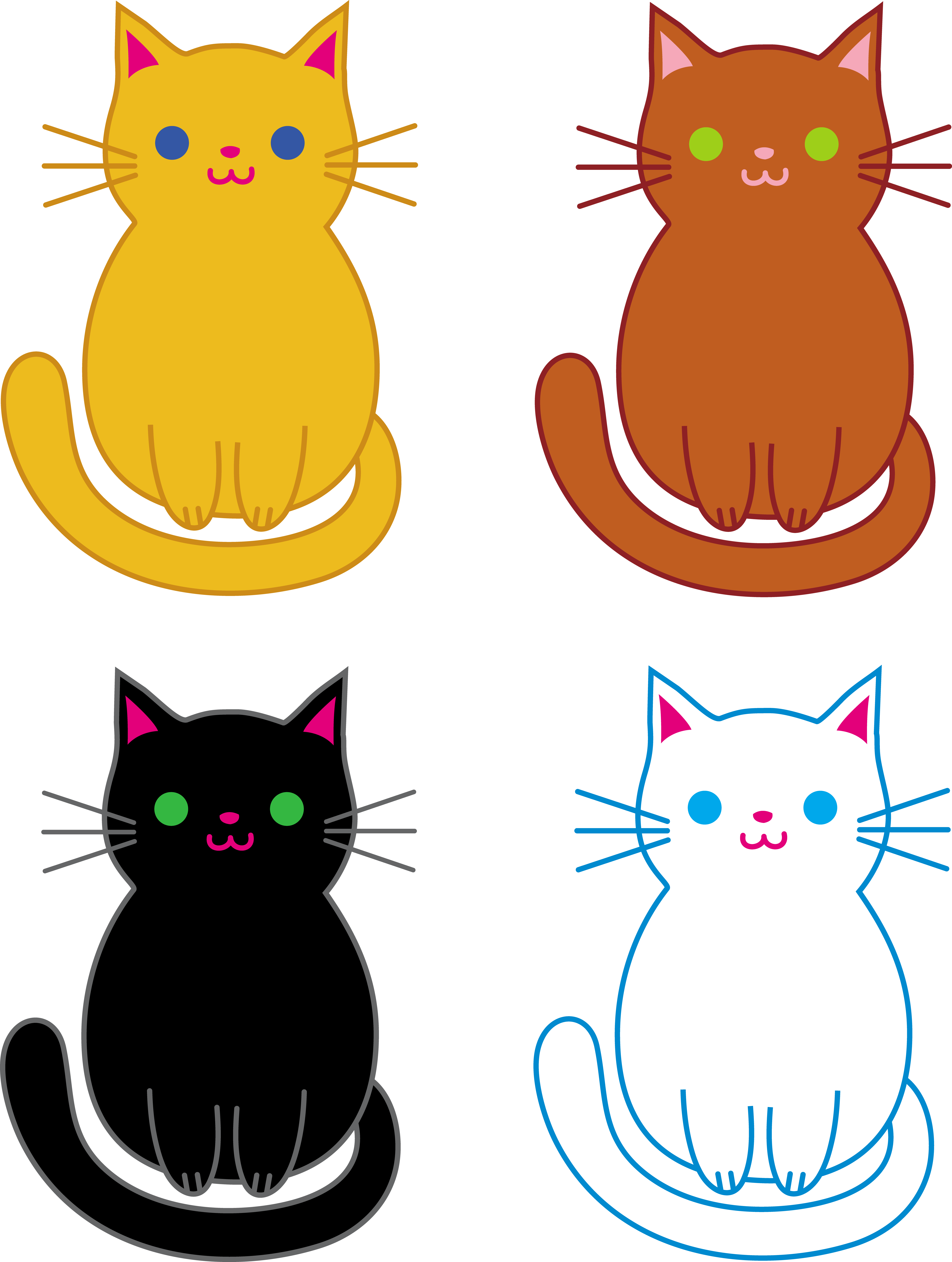 Free Clip Art Of Kittens To Use For "three Little Kittens" - Cat Clipart (6002x7958)