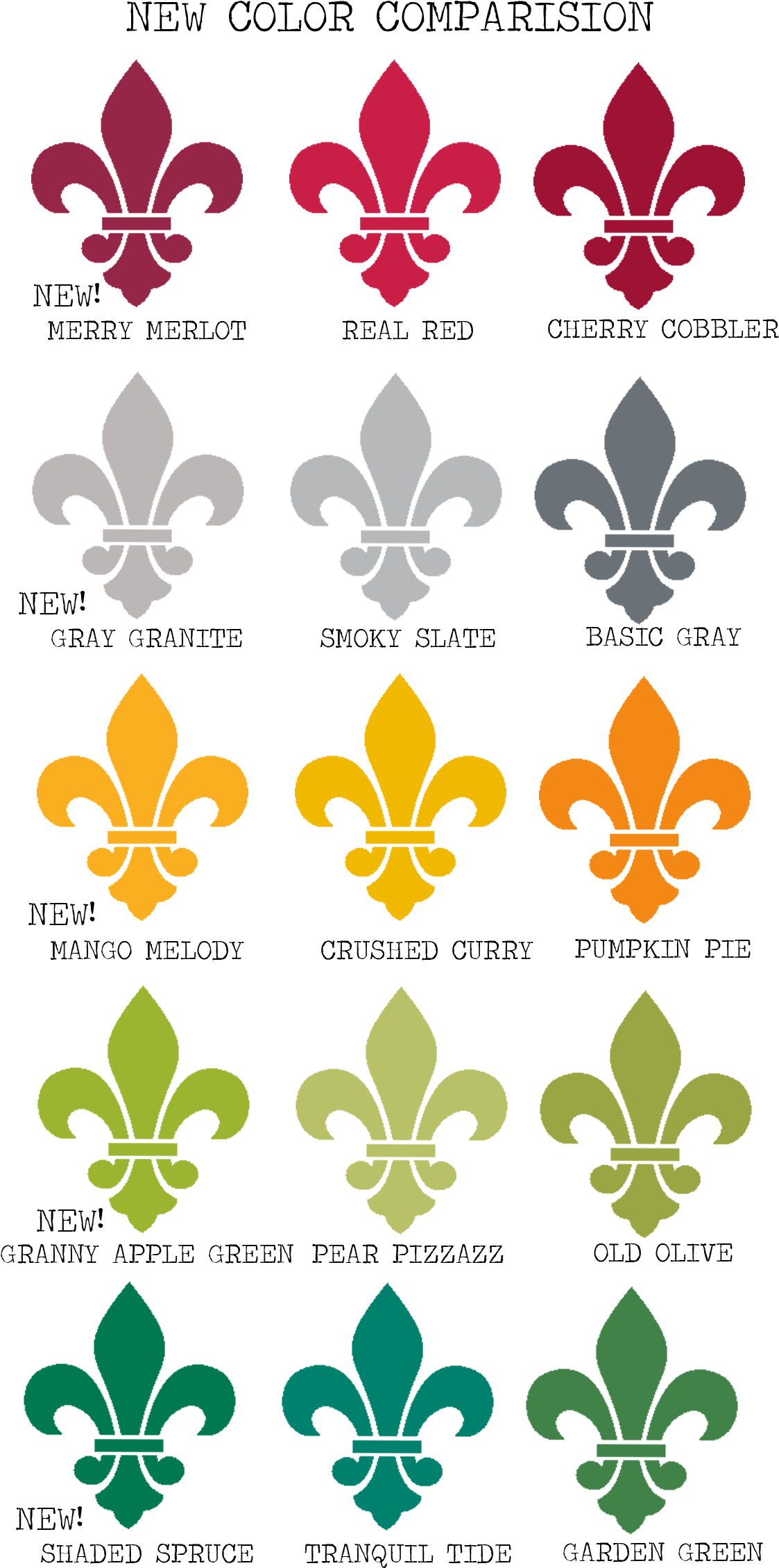 These Charts Highlight The Other New Colors Stampin' - These Charts Highlight The Other New Colors Stampin' (1200x2364)