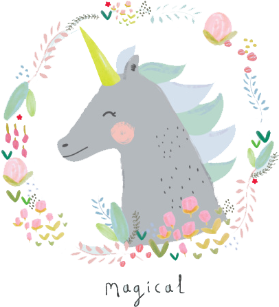 Unicorn Pastel Legendary Creature Illustration - Unicorn Pastel (500x694)