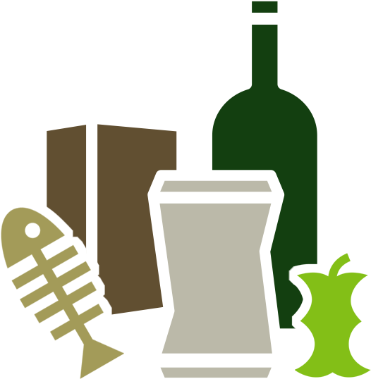 Commercial Food Waste - Food Waste Icon Png (587x587)