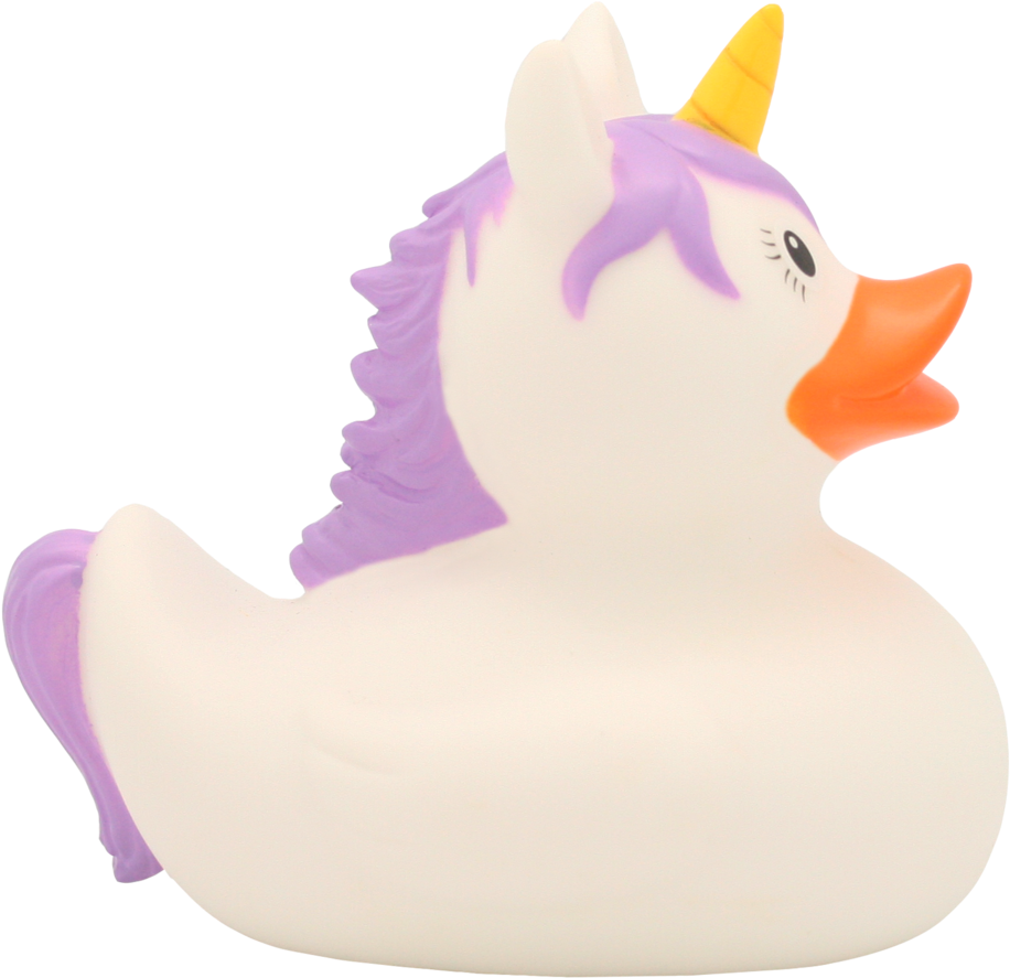 Unicorn Rubber Duck, White By Lilalu - Lilalu Badeente Einhorn - Weiß (1024x1024)