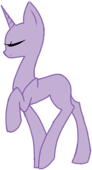 Elegant Base By Mlpsweetiepie - Base Mlp Unicorn (400x712)
