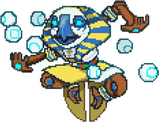 Zenyatta Ra Pixel By Pakobird - Fan Art (600x462)