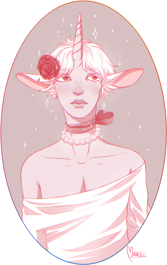 Unicorn Boy By Badass - Unicorn Boy Drawing (600x945)