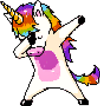 Unicorn Color By Number - Women's Dabbing Unicorn Shirt Dab Hip Hop Magic Girl (512x512)