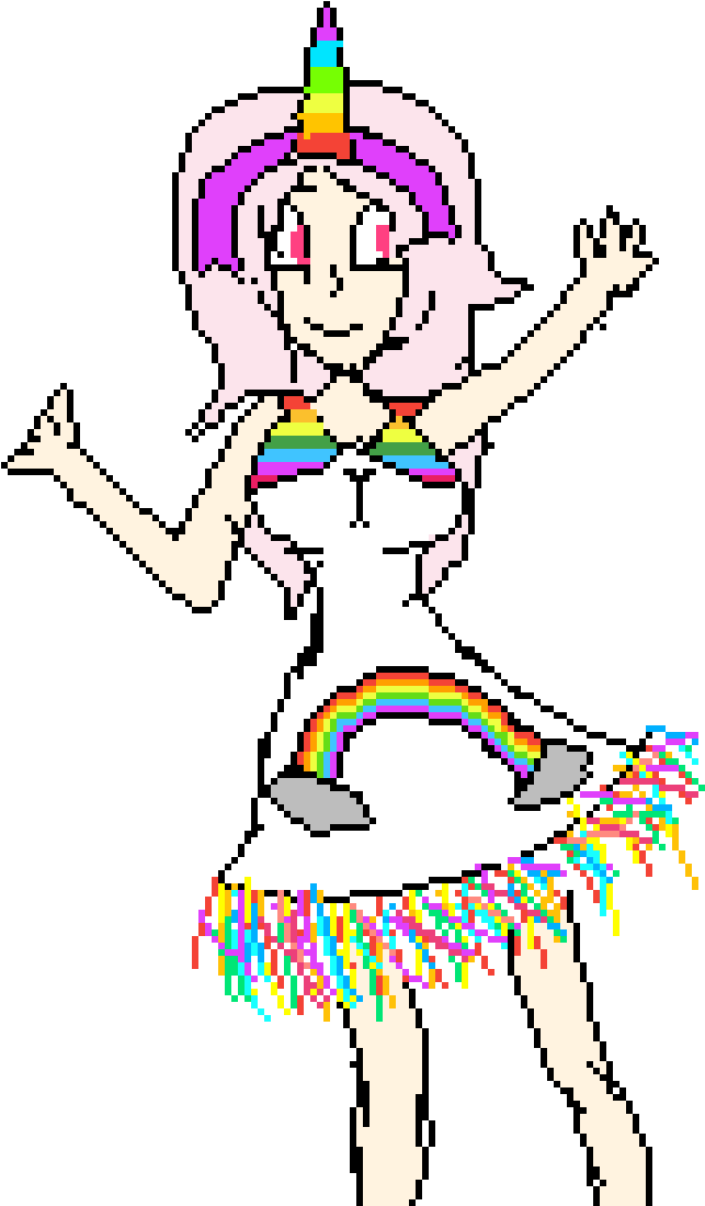 Unicorn Girl - Illustration (1200x1200)