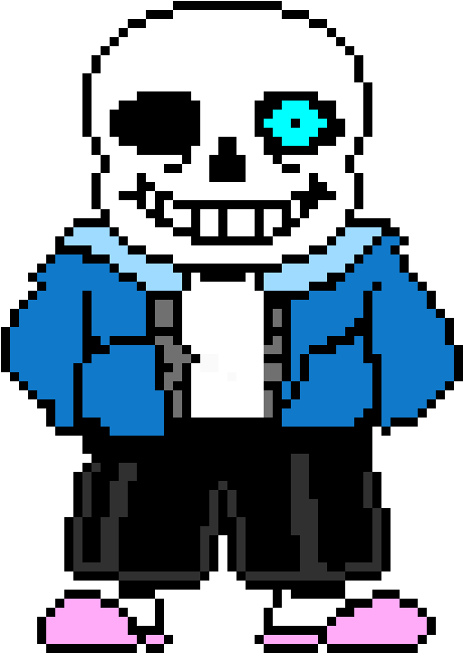 Undertale Pixel Art Sprite Sans-serif - Sans Pixel Art (510x740)
