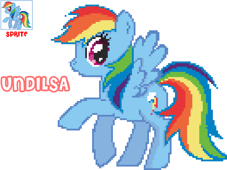 Free My Little Pony Pixel Art Templates Rainbow Dash - My Little Pony Friendship (800x600)