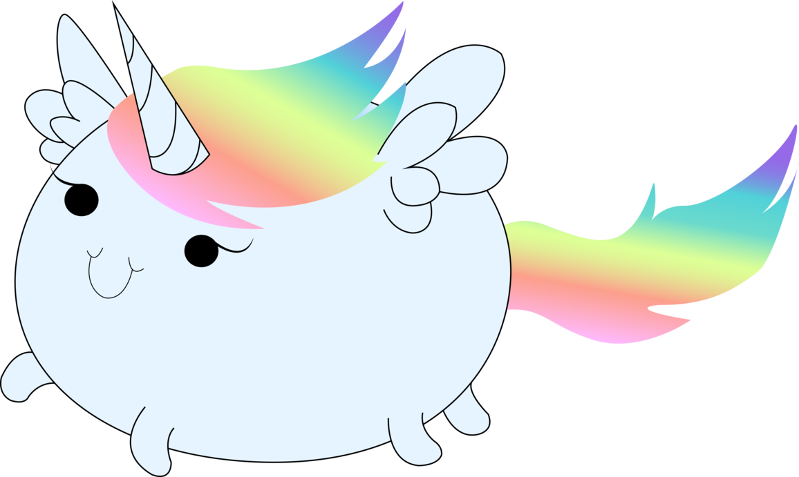 Fat Card Unicorn By Bevellon - Unicorn (1156x691)