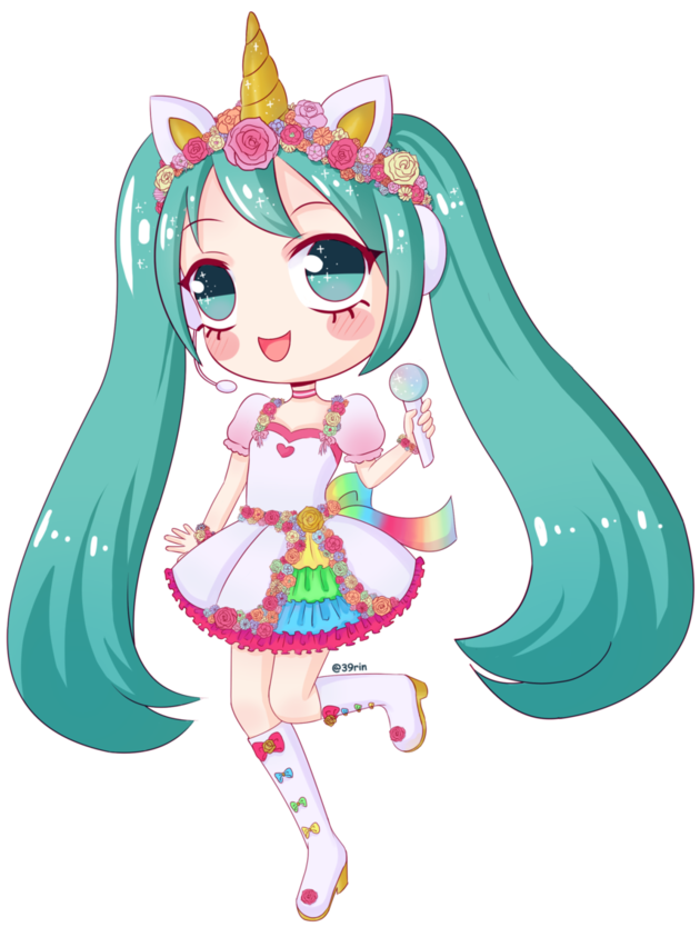 Unicorn Miku By 39rin - Manga (753x1062)