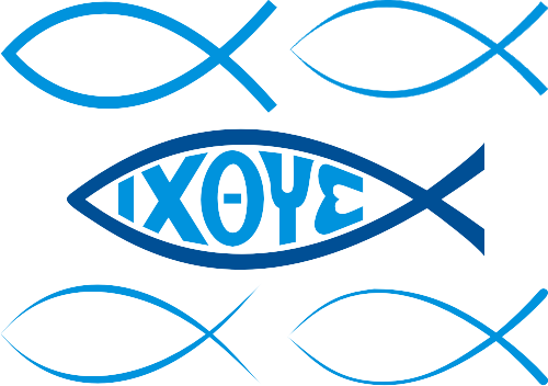 The Ichthys, Or Fish Symbol, Was Used By Early Christians - Christian Symbols And Meanings (500x352)