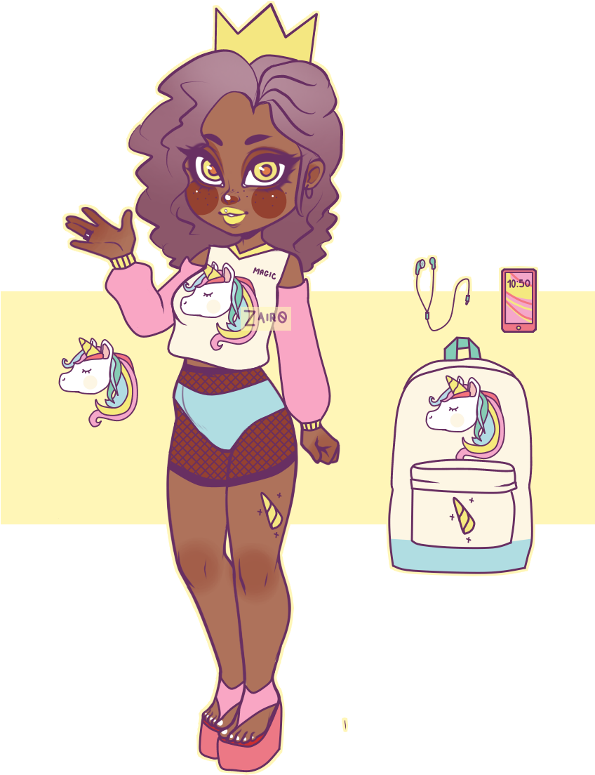 Unicorn Girl Adopt [closed] By Froz3nglass - Cartoon (847x1127)