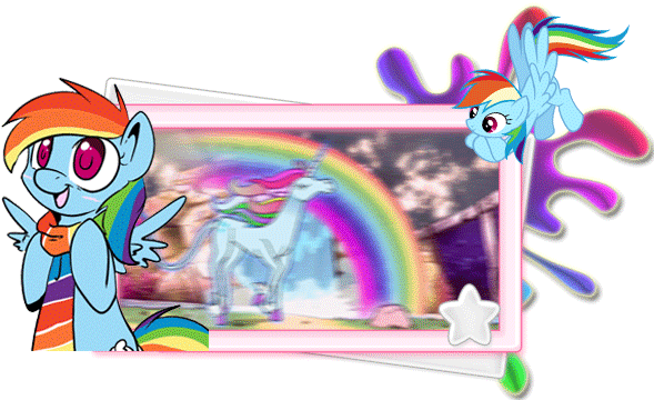 Signature Unicorn/rainbow Dash By Vaultgirlart - Signature Unicorn/rainbow Dash By Vaultgirlart (607x363)