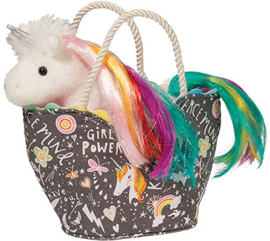 Girl Power Princess Sak With Rainbow Unicorn - Girl Power (400x400)