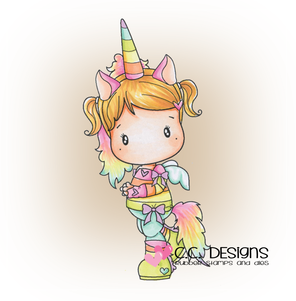Designs Swiss Pixie Unicorn Lucy Rubber Stamp - C.c. Designs Rubber Stamp - Swiss Pixie Unicorn Lucy (1007x1024)