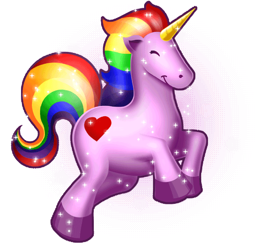 Rainbow Unicorn Clipart - Rainbow Unicorn (530x532)