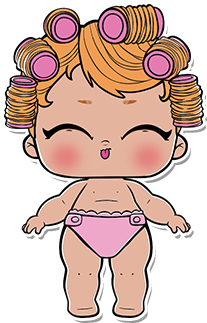 Get Free High Quality Hd Wallpapers Girl Unicorn Coloring - Lol Surprise Lil Babydoll (403x550)
