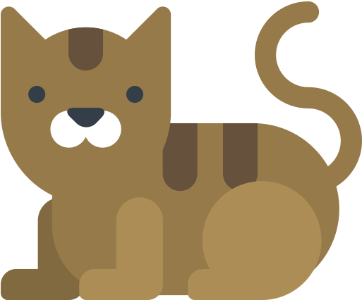 Cat, Feed, Food Icon - Animal Flat Design Png (512x512)
