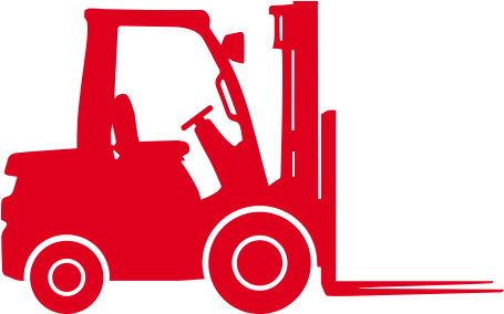 Pin Forklift Clipart - Red Forklift Clipart (512x512)