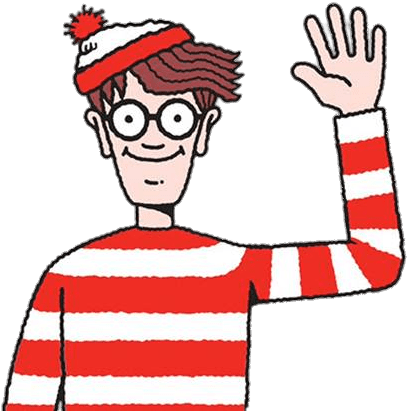Wally Waving Goodbye Png - Where's Wally (630x420)