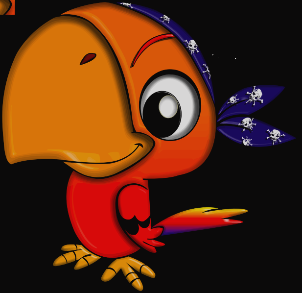 Free To Use & Public Domain Parrot Clip Art Parrot - It's 5 O'clock Somewhere Round Ornament (617x598)