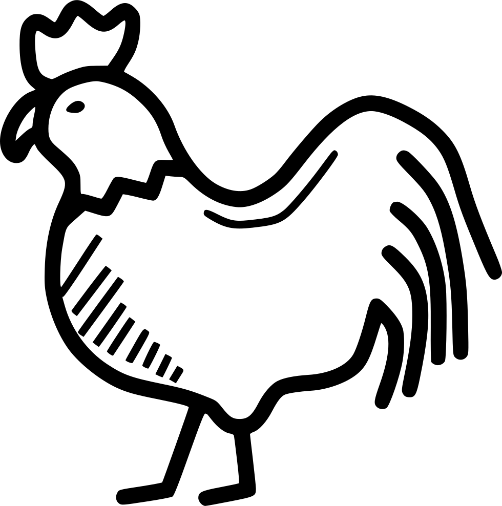 Rooster Chicken Hen Bird Livestock Farm Comments - Rooster (980x988)